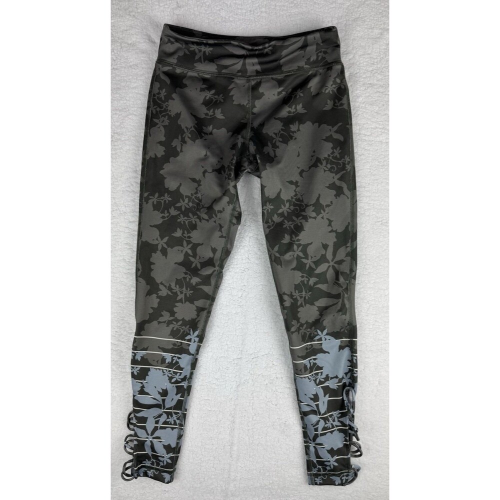 NEW Anthropologie Pure Good Camo Floral Cutout Workout Leggings Size X small
